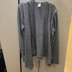 Old Navy Active, cardigan with hood. Gray. Size medium